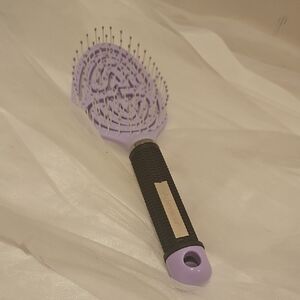 Purple and Black Hair Brush